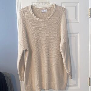 Old Navy Cream Crewneck Knit Sweater NWOT